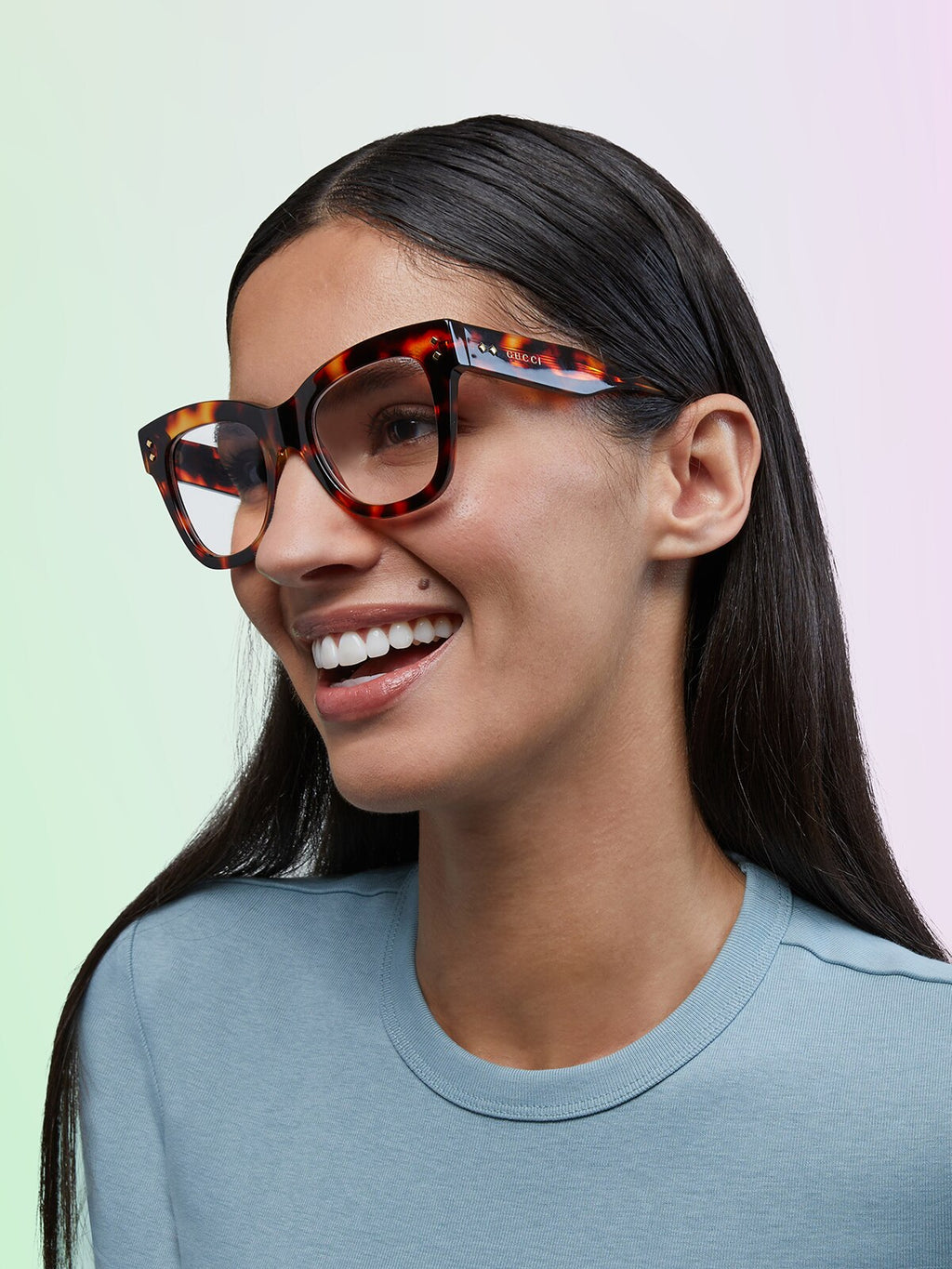 Gucci GC001812 Cat Eye Eyeglasses - Black
