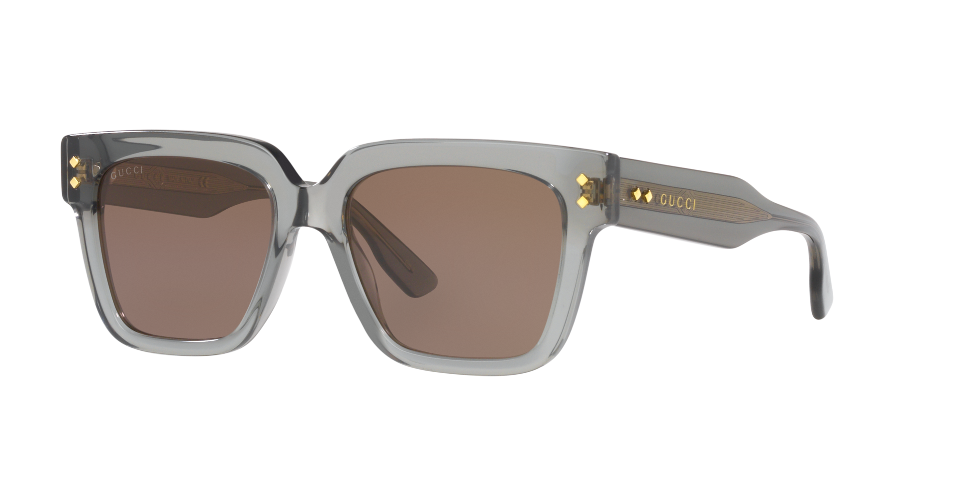 Gucci GG1084S Rectangle Sunglasses - Grey