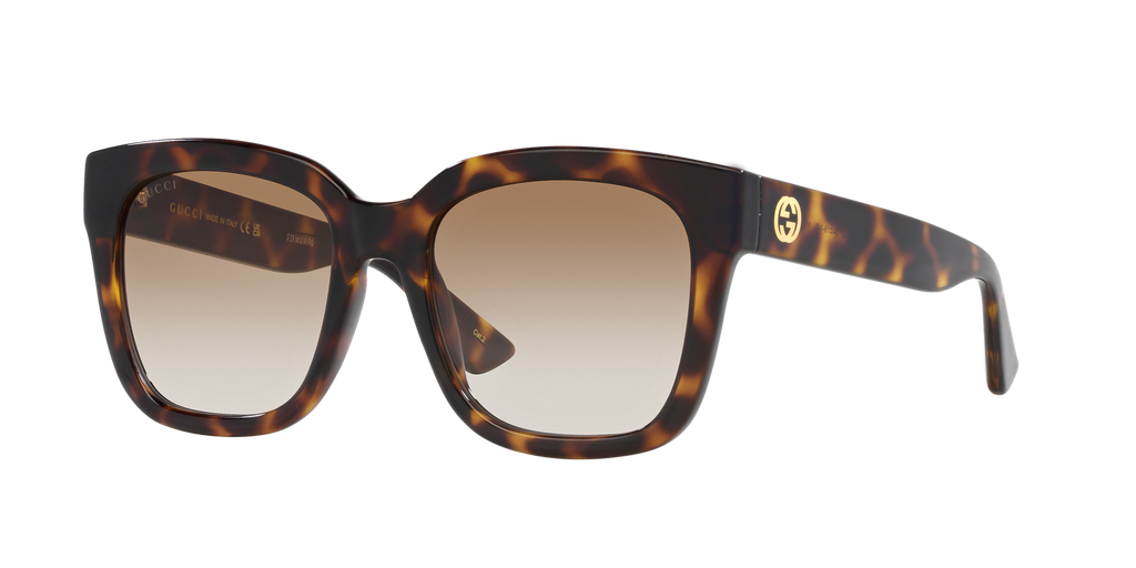 Gucci GG1338S Rectangle Sunglasses - Brown Light