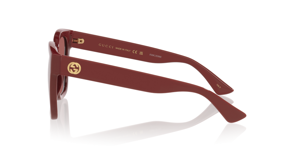 Gucci GG1338S Rectangle Sunglasses - Burgundy