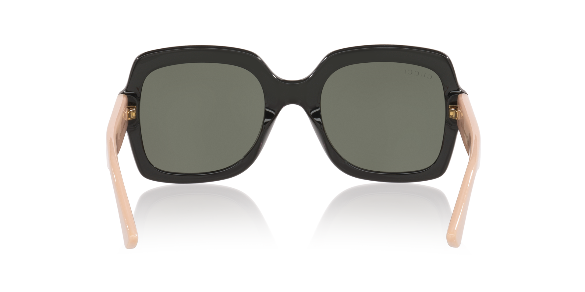 Gucci GG1337S Rectangle Sunglasses - Black Shiny