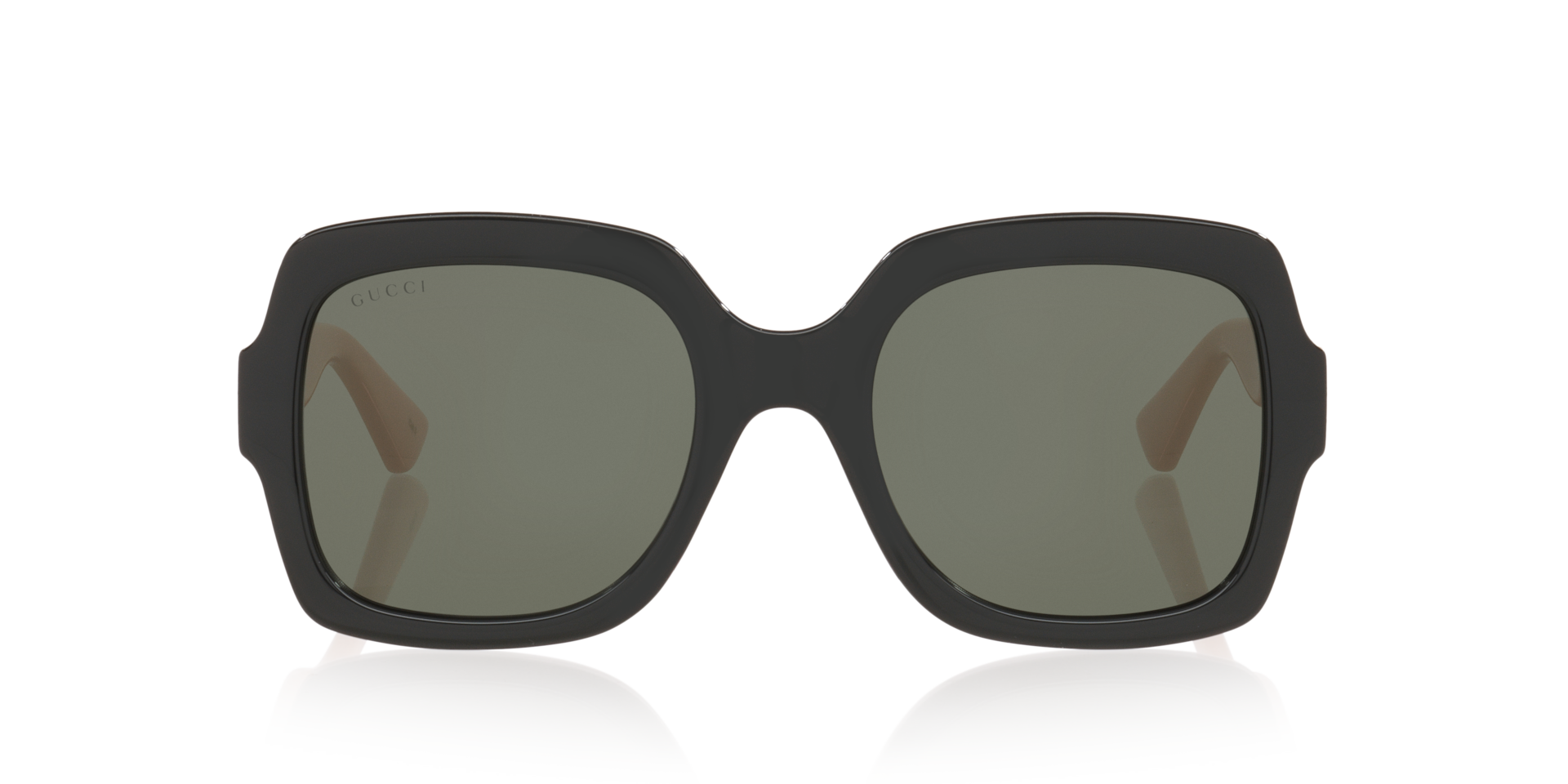 Gucci GG1337S Rectangle Sunglasses - Black Shiny