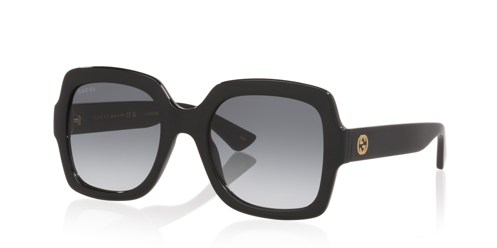 Gucci GG1337S Rectangle Sunglasses - Black Shiny