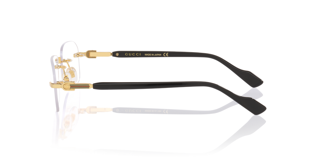 Gucci GG1221O Square Eyeglasses - Gold Light