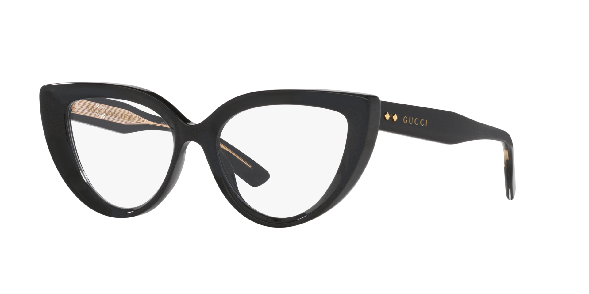 Gucci GG1530O Cat Eye Eyeglasses - Black
