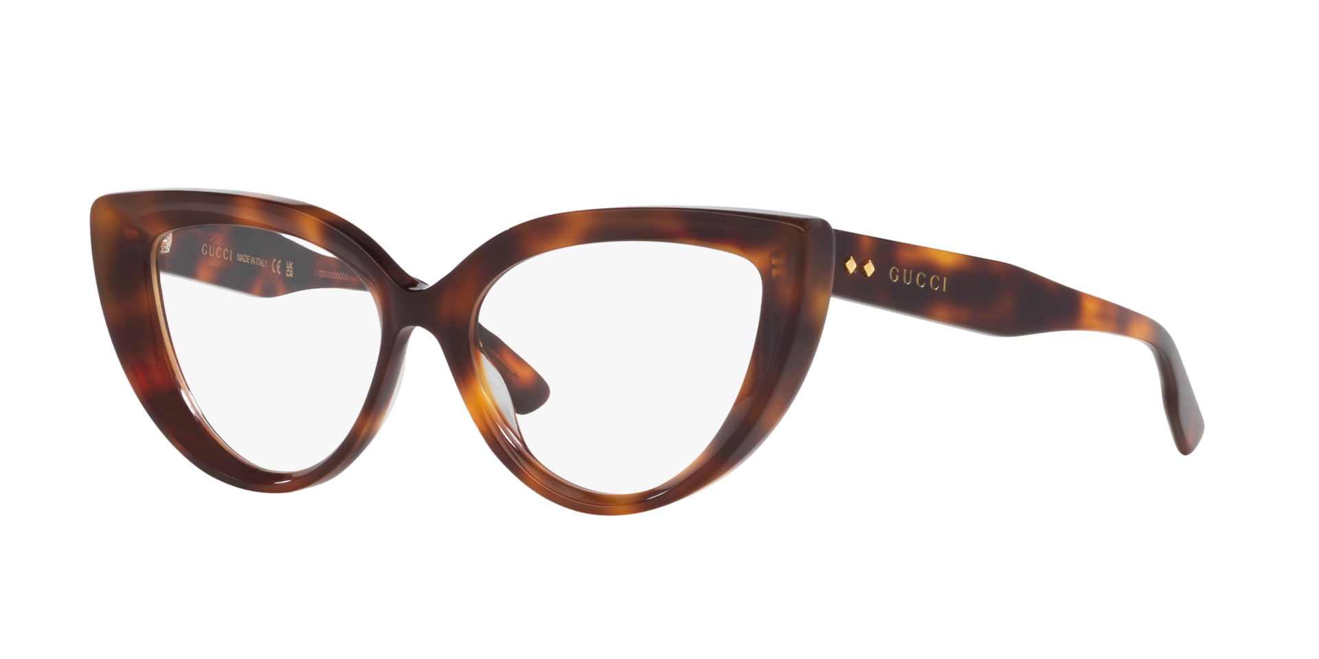 Gucci GG1530O Cat Eye Eyeglasses - Tortoise