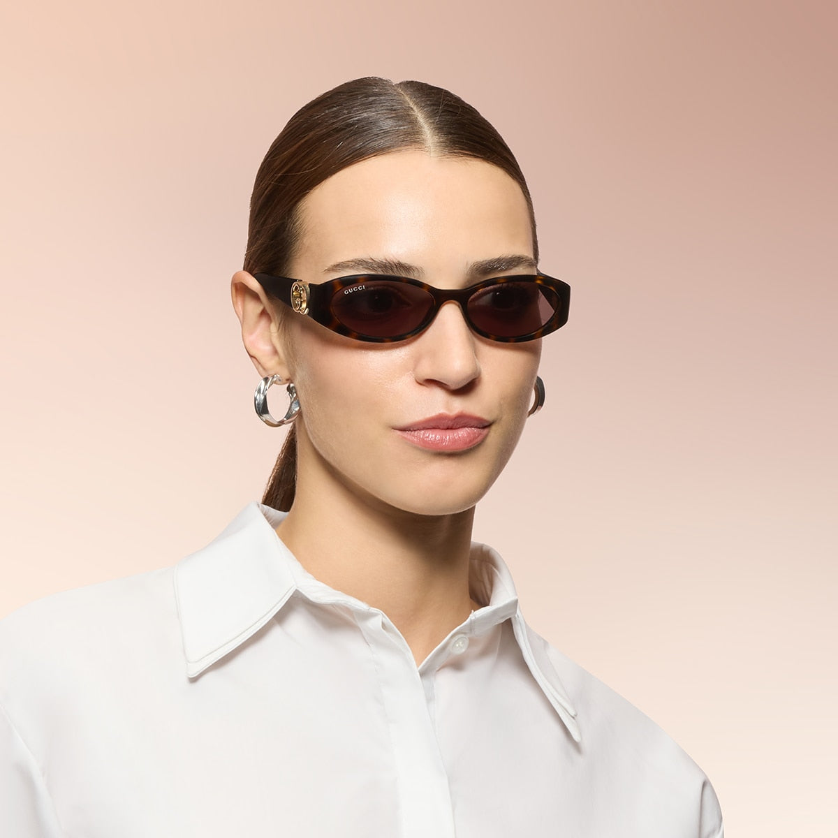 Gucci GG1660S Round Sunglasses - Ivory