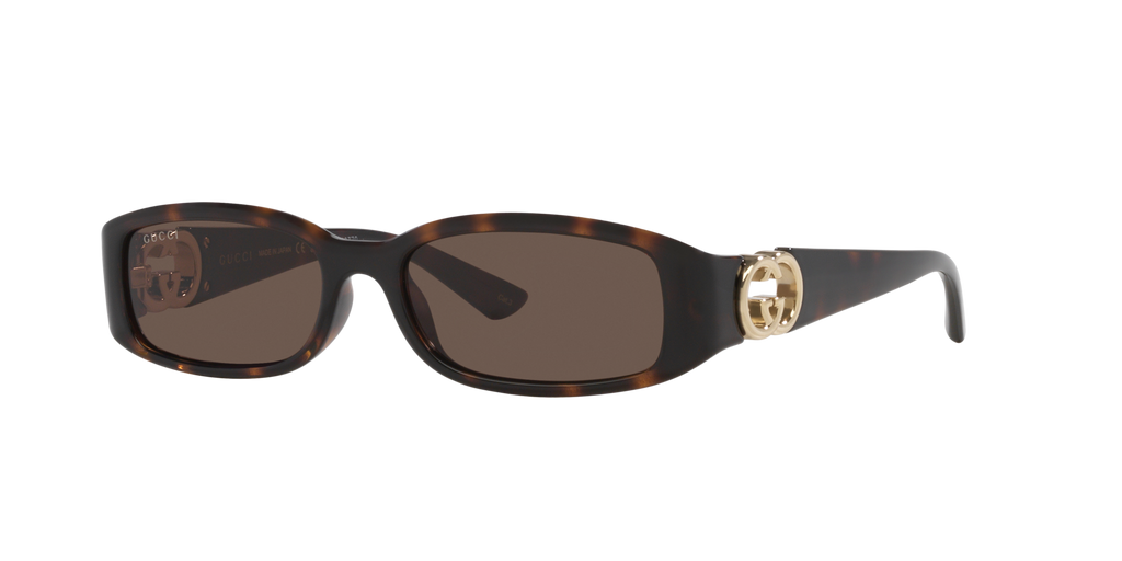 Gucci GG1661S Rectangle Sunglasses - Tortoise