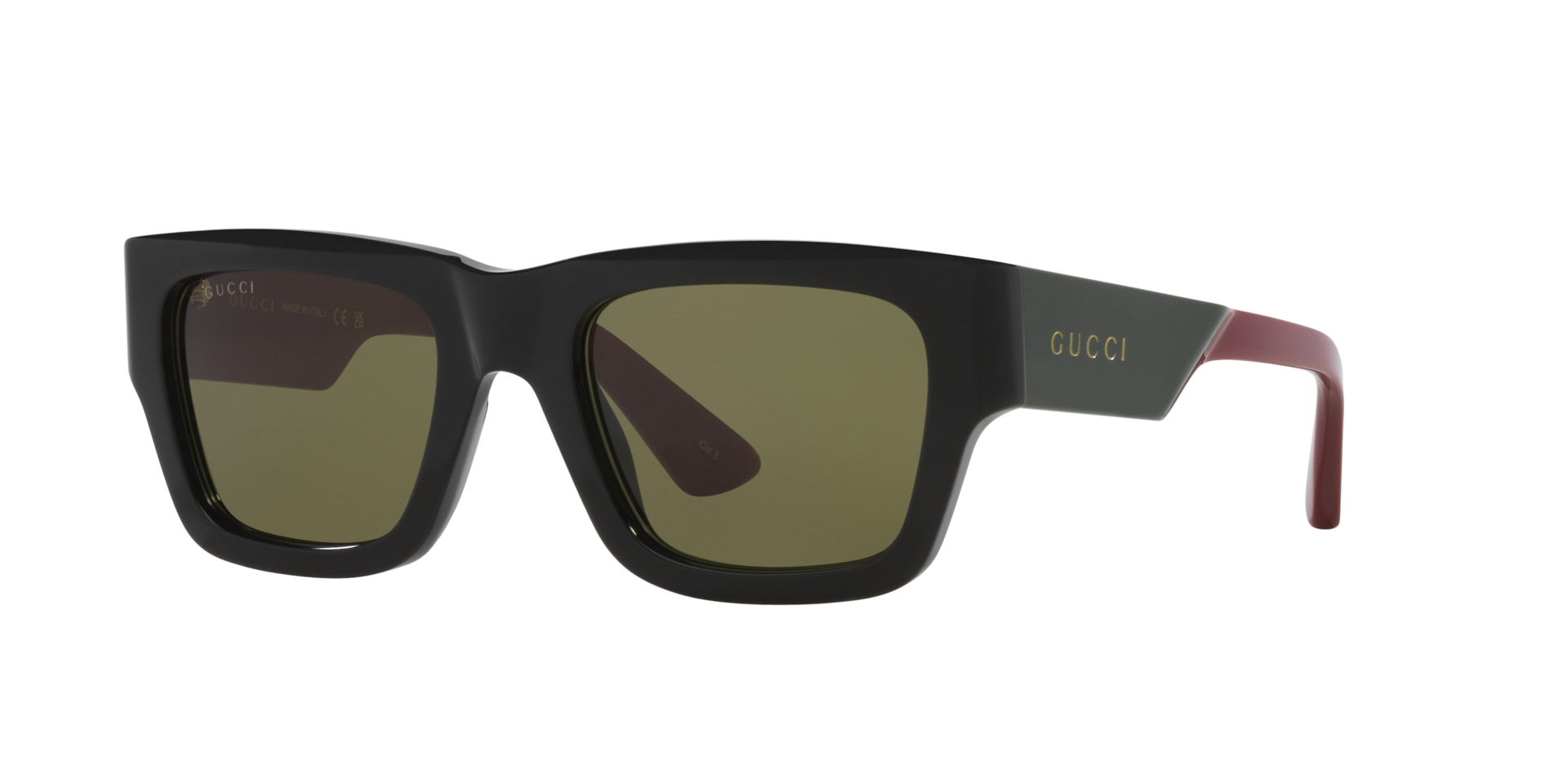 Gucci GG1668S Rectangle Sunglasses - Black