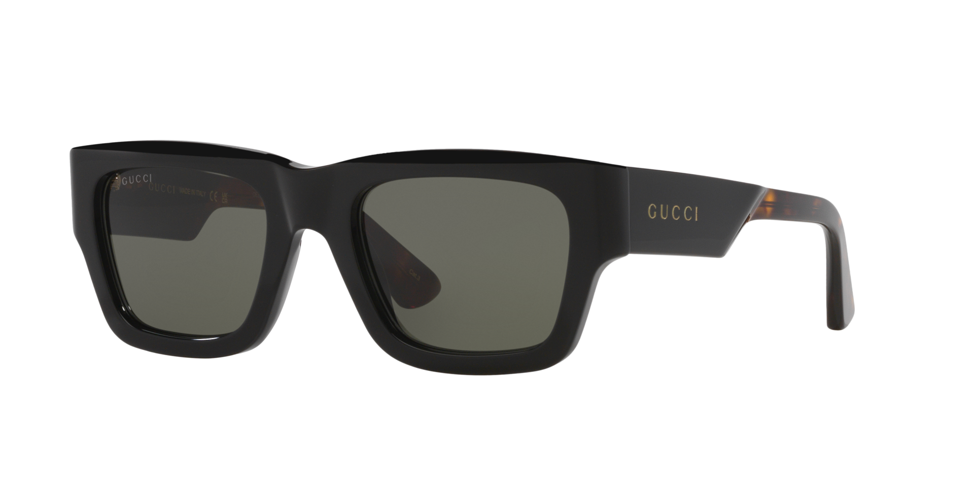 Gucci GG1668S Rectangle Sunglasses - Black