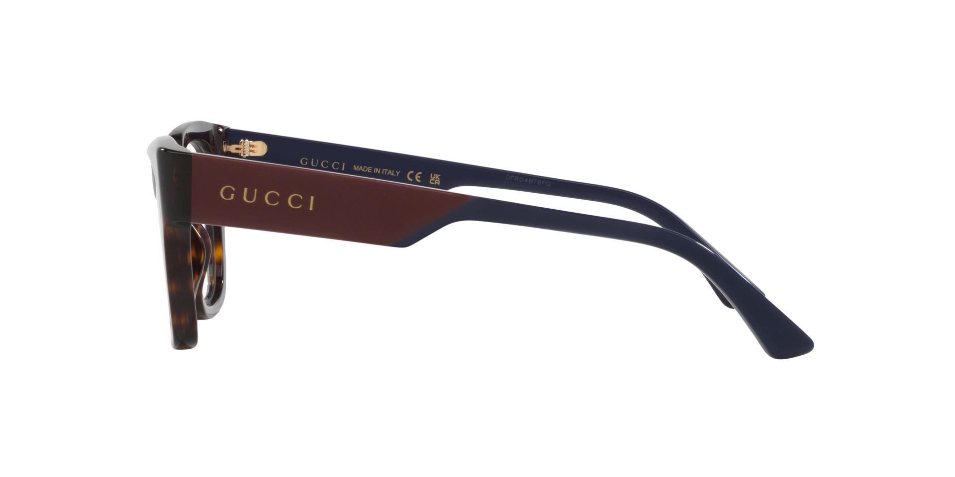 Gucci GG1669O Rectangle Eyeglasses - Tortoise Light