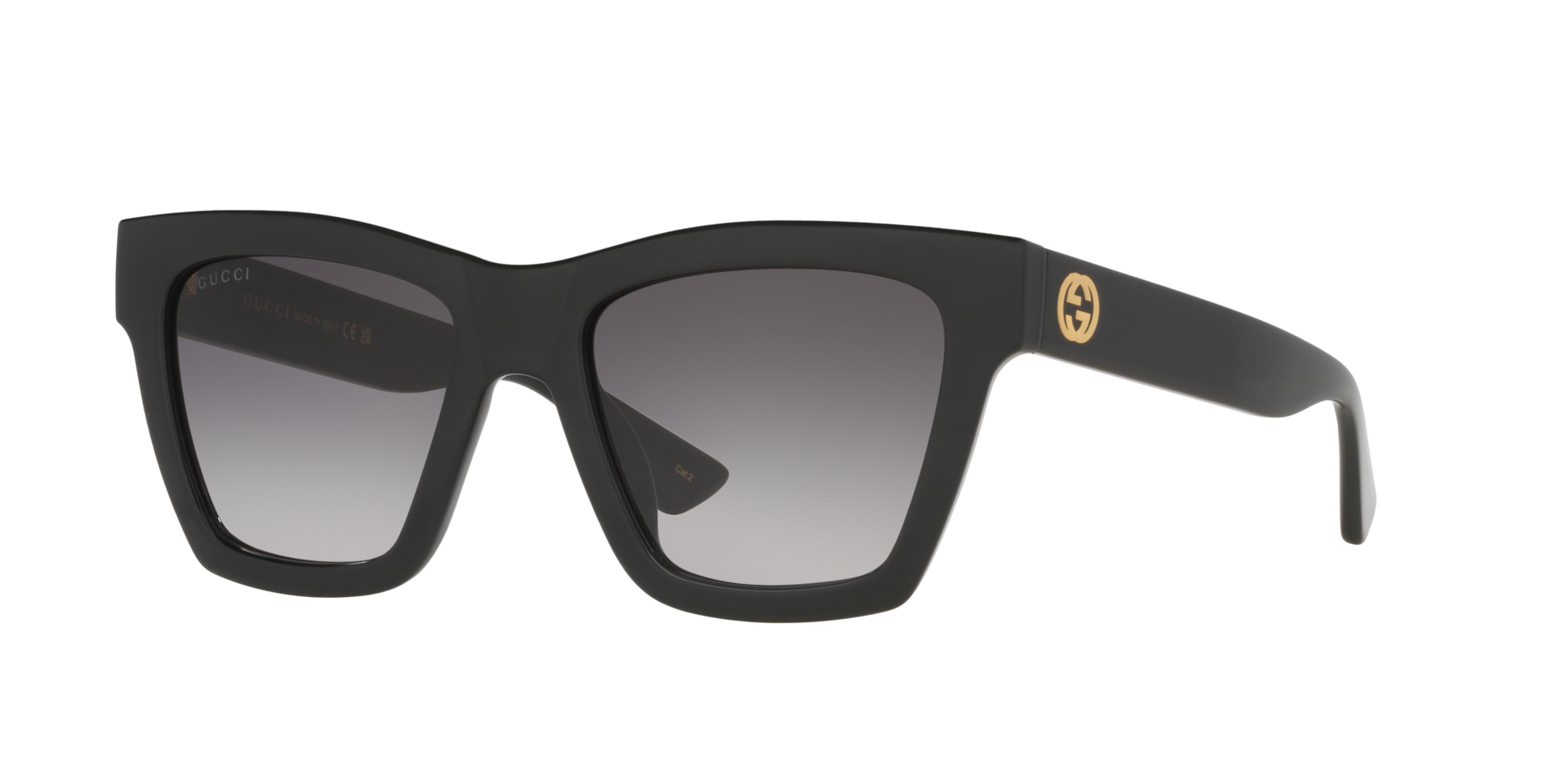 Gucci GG1714S Cat Eye Sunglasses - Black