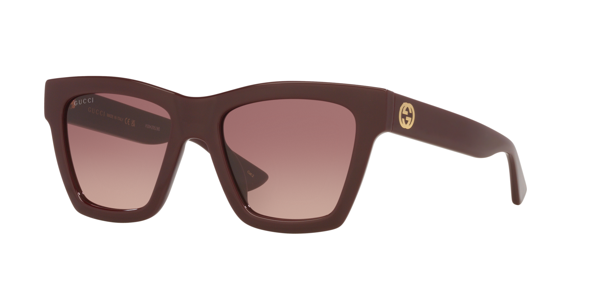 Gucci GG1714S Cat Eye Sunglasses - Burgundy