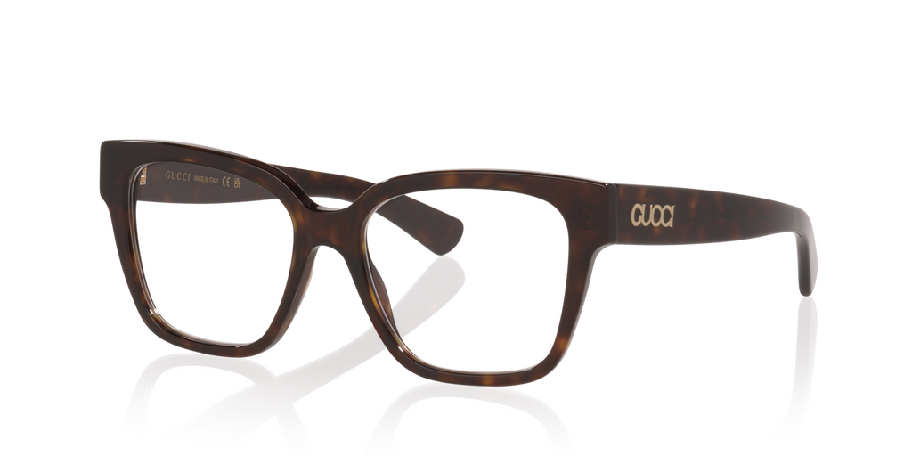 Gucci GG1791O Rectangle Eyeglasses - Tortoise Brown