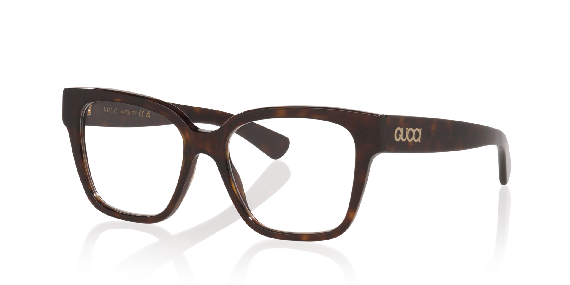 Gucci GG1791O Rectangle Eyeglasses - Tortoise Brown