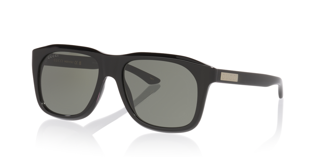 Gucci GG2077S Rectangle Sunglasses - Black