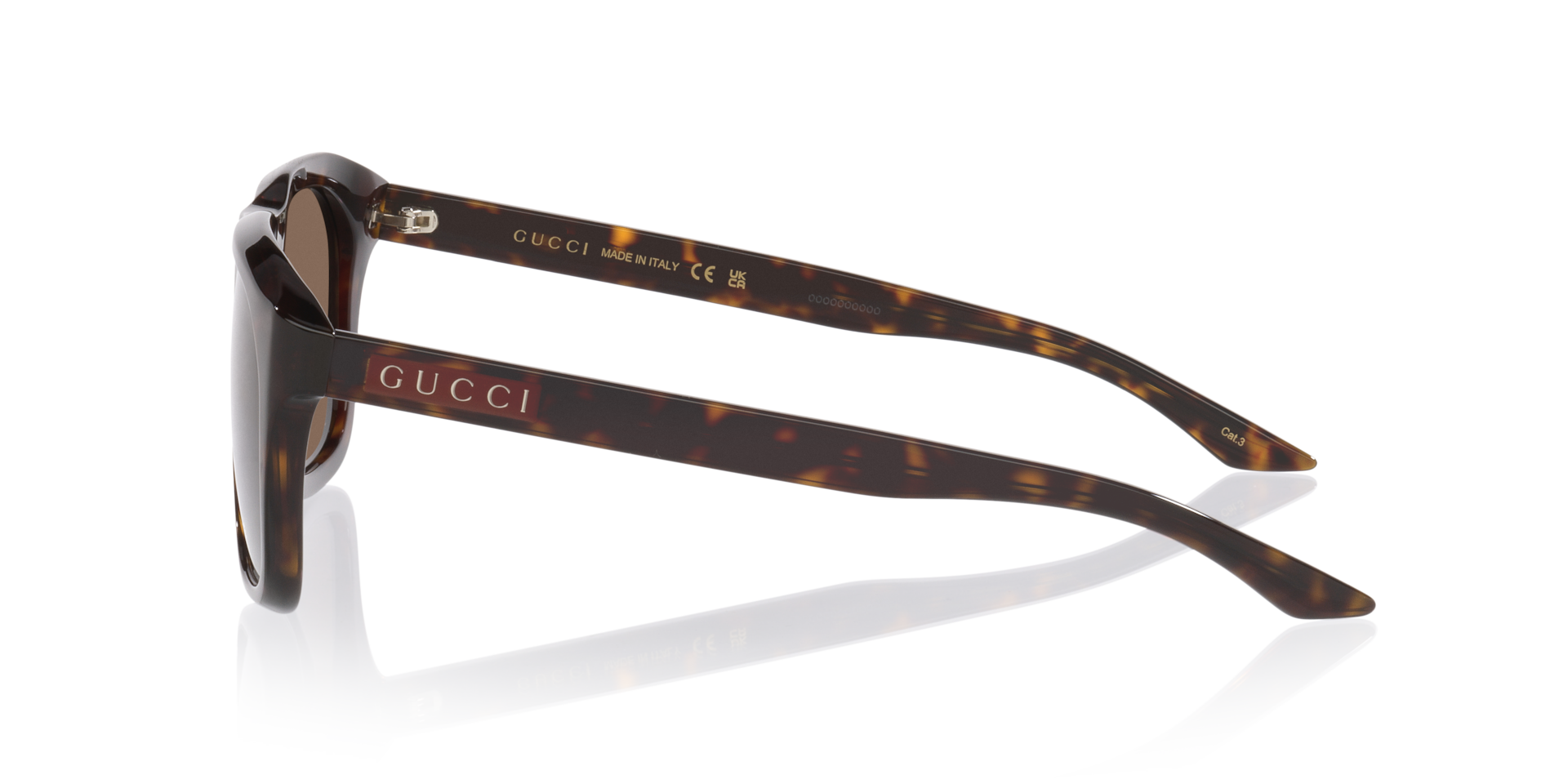 Gucci GG2077S Rectangle Sunglasses - Tortoise