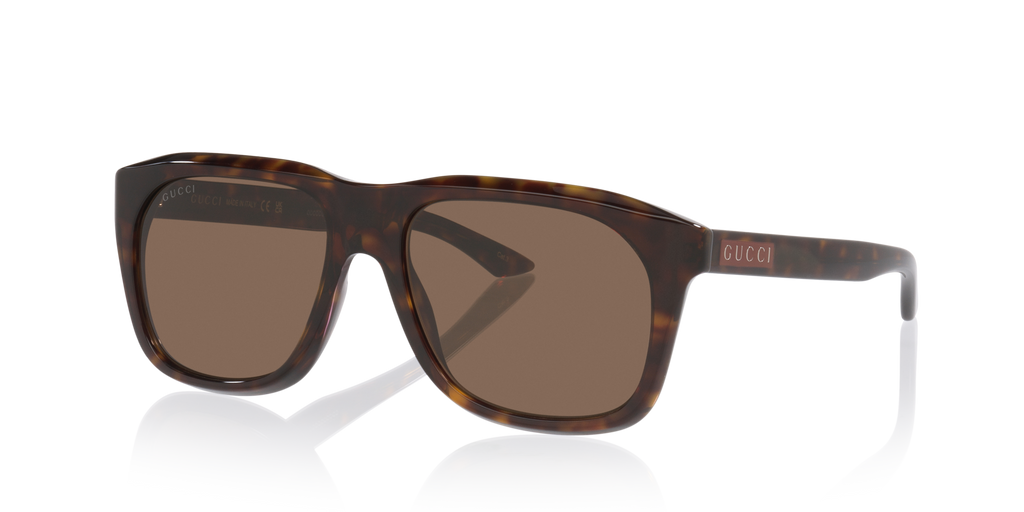 Gucci GG2077S Rectangle Sunglasses - Tortoise