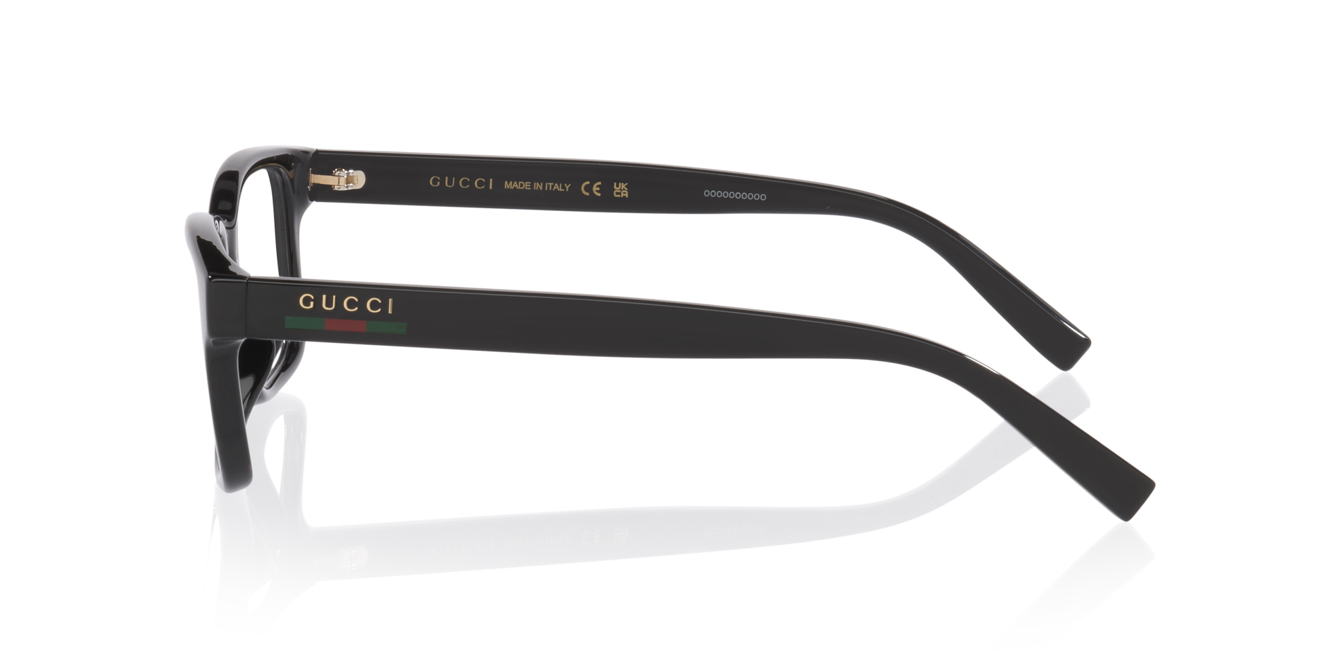 Gucci Gg2107Ol Rectangle Eyewear - Black