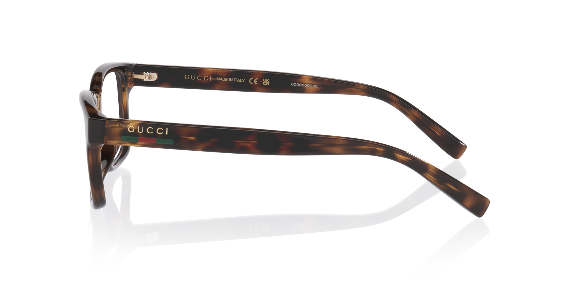 Gucci Gg2107Ol Rectangle Eyewear - Tortoise