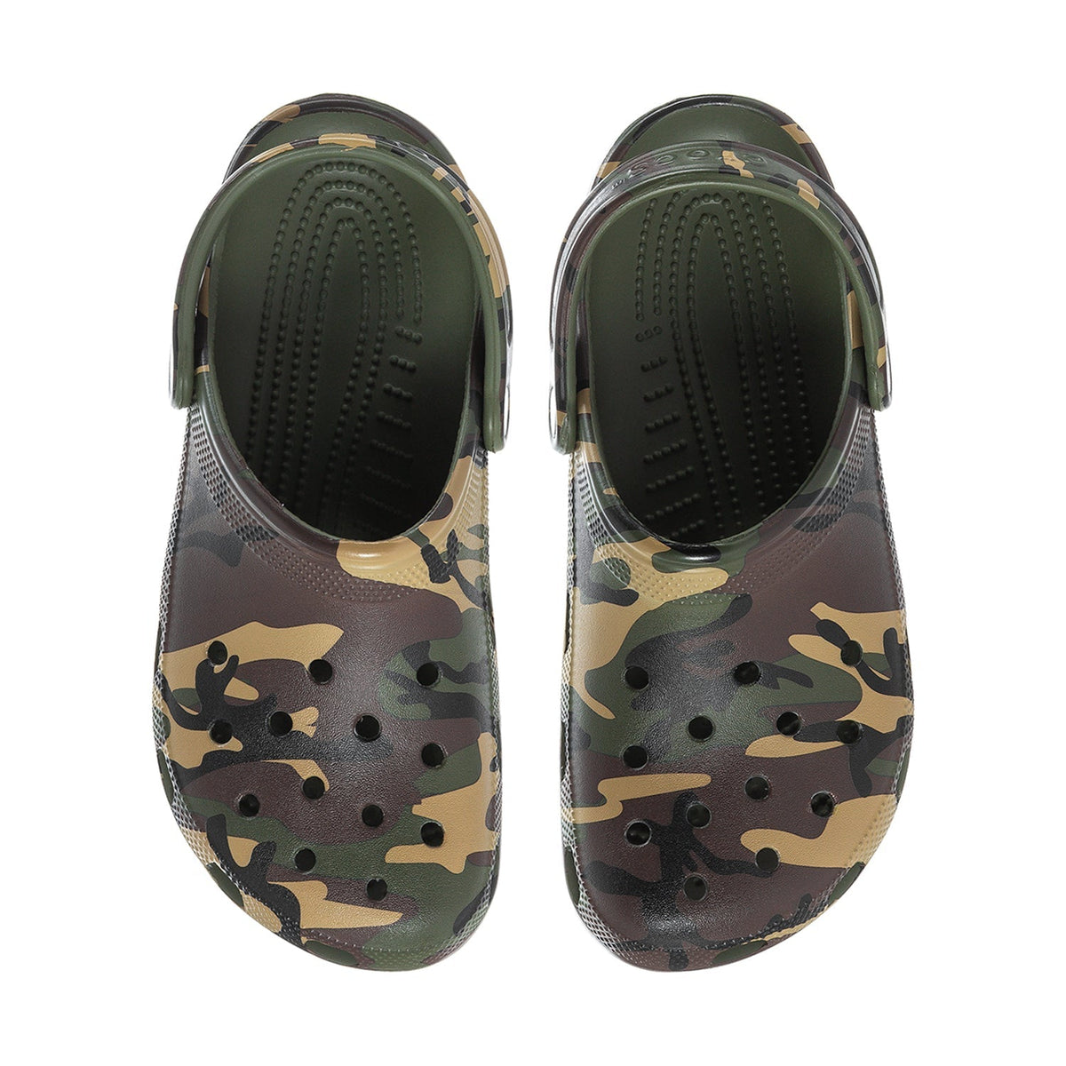 Crocs Men's Camo Classic Clog - Army Green / Multi
